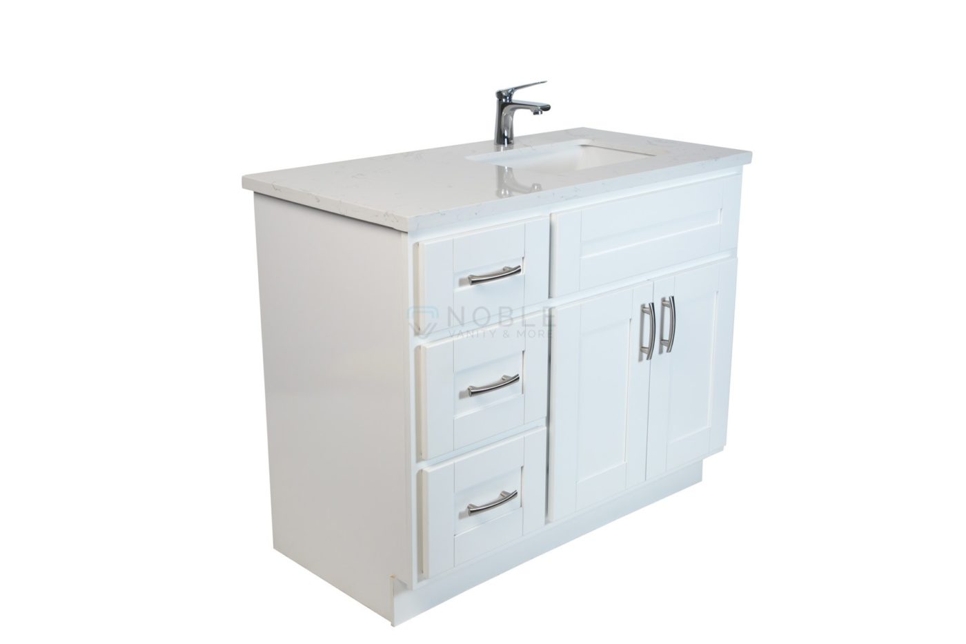 Ghazania Collection Espresso 42 Inch Vanity With Left Drawers Noble Vanity