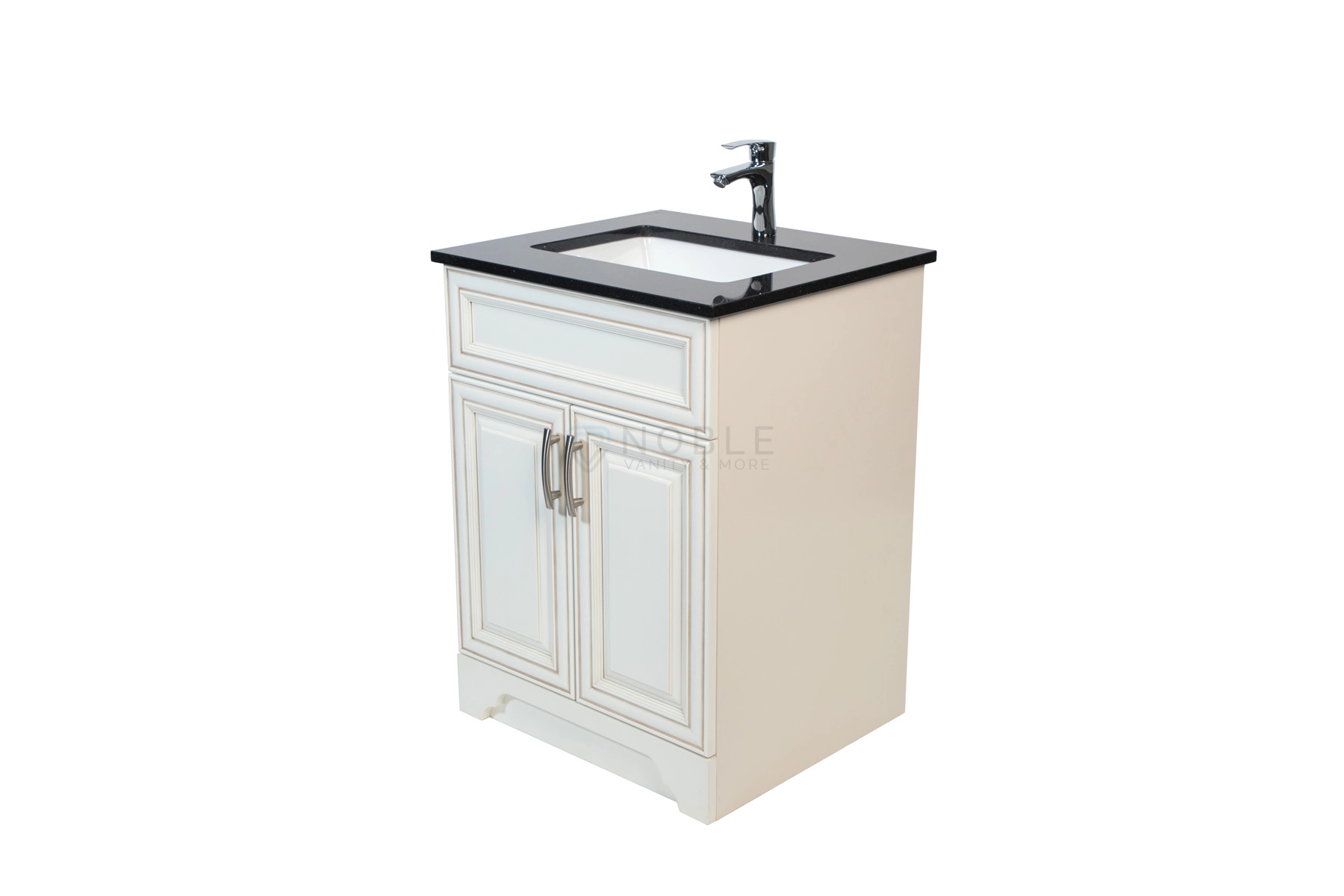 24 inch Antique White QUEEN Real Wood Vanity at Noble Vanity Mississauga130