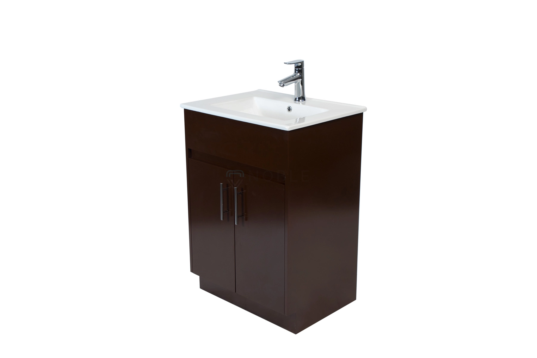 24 inch Hi Gloss Chocolate colour Vanity with Sink and Countertop at Noble Vanity Mississauga151
