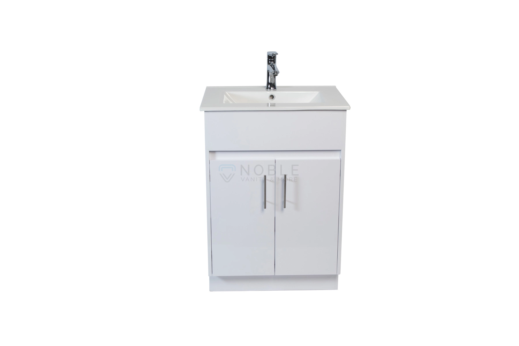 24 inch hi-Gloss White Vanity with Sink and Countertop at Noble Vanity Mississauga143