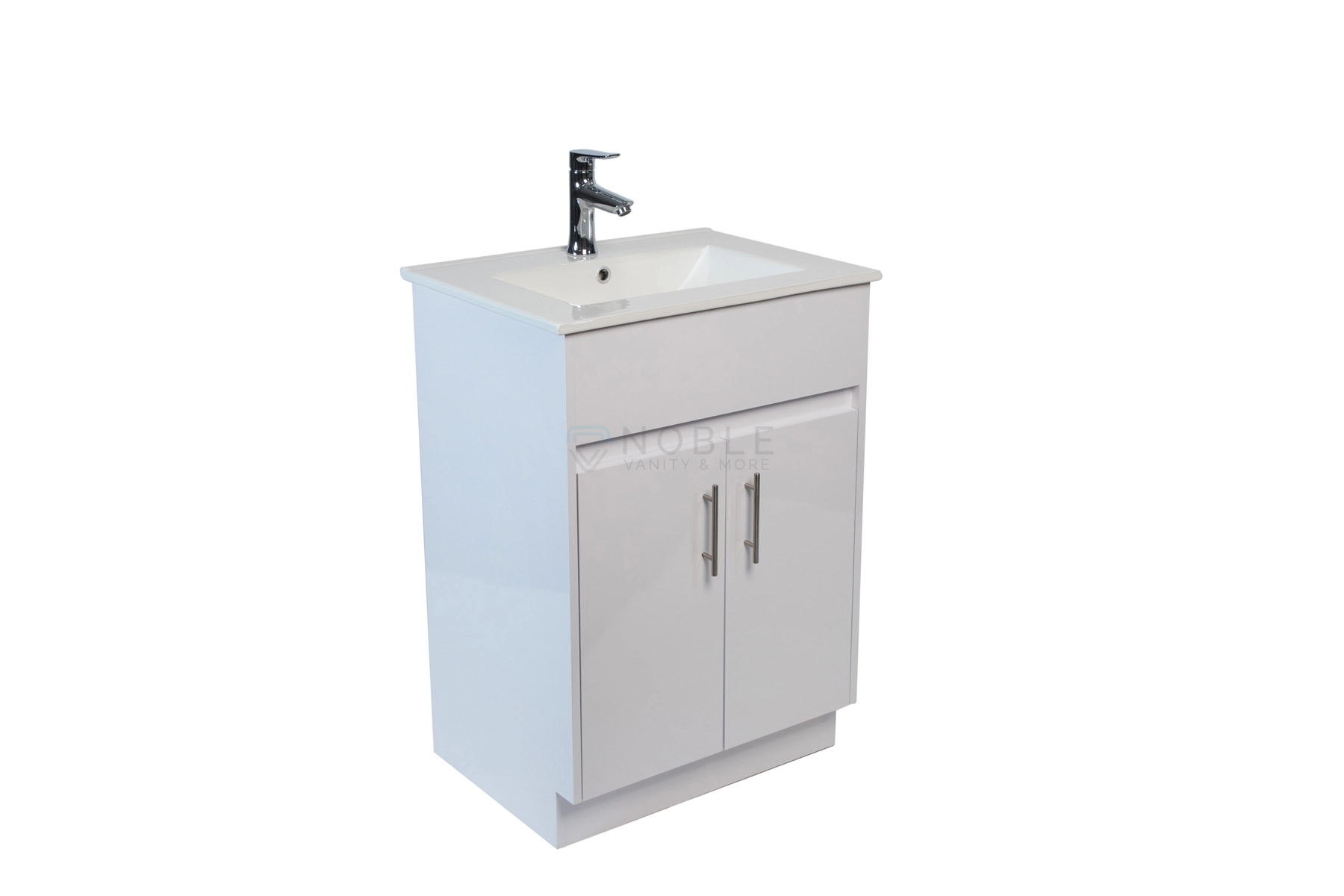 24 inch hi-Gloss White Vanity with Sink and Countertop at Noble Vanity Mississauga144