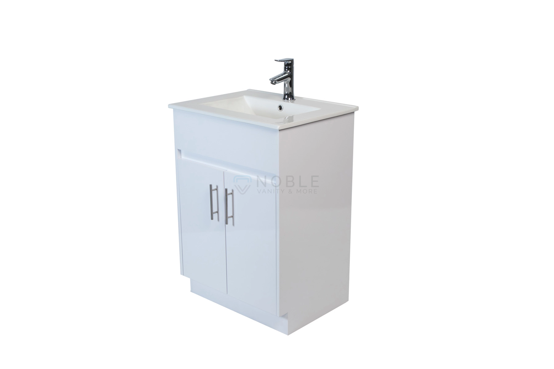 24 inch hi-Gloss White Vanity with Sink and Countertop at Noble Vanity Mississauga145