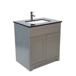 30 Inch Flora HDF Grey Vanity With Countertop and Sink180