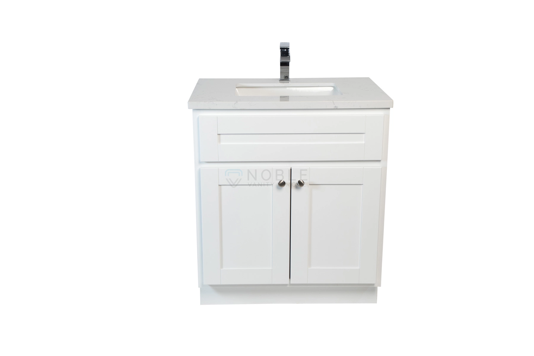 30 Inch gazzania White Vanity With Countertop and Sink173