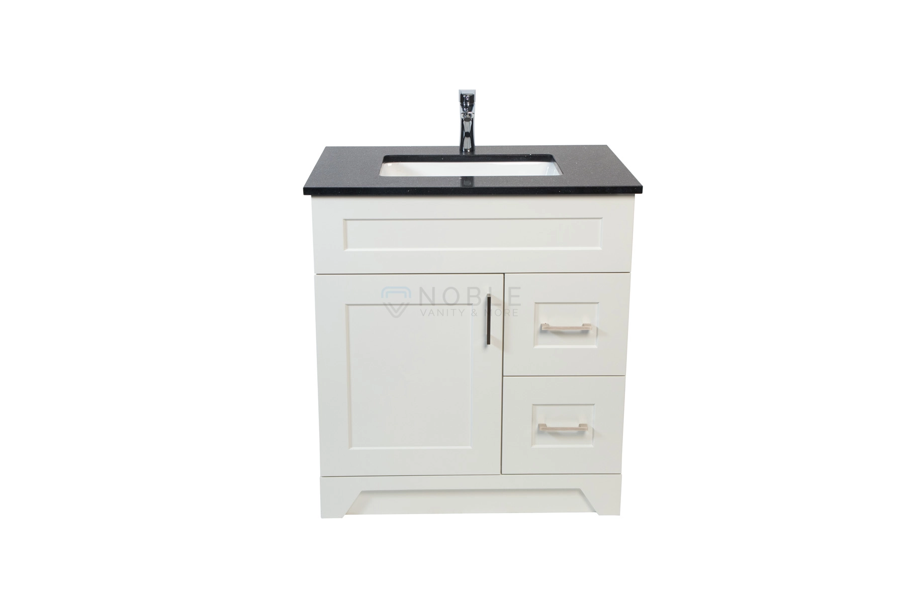 30 inch Flora HDF WHITE Color Vanity with Drawers at Noble Vanity Mississauga122