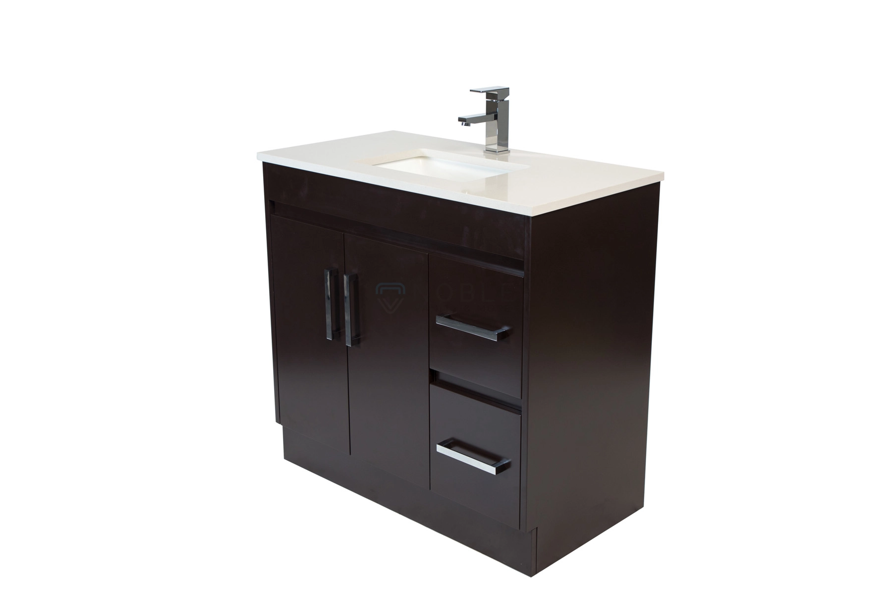 36-inch Hi-Gloss Espresso Vanity with Drawer, Countertop and Sink166