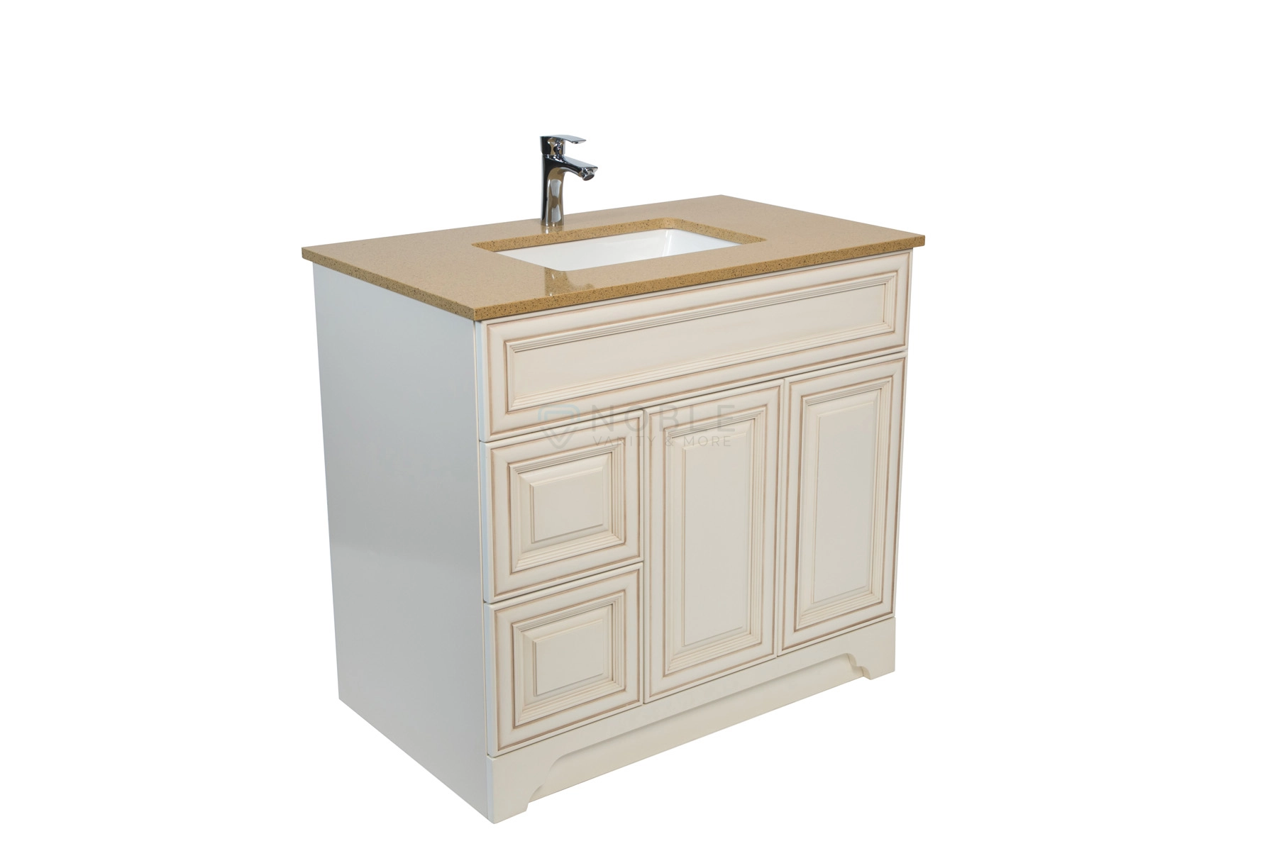 Queen Antique White 36-Inch Vanity with Drawer at Noble Vanity Mississauge102