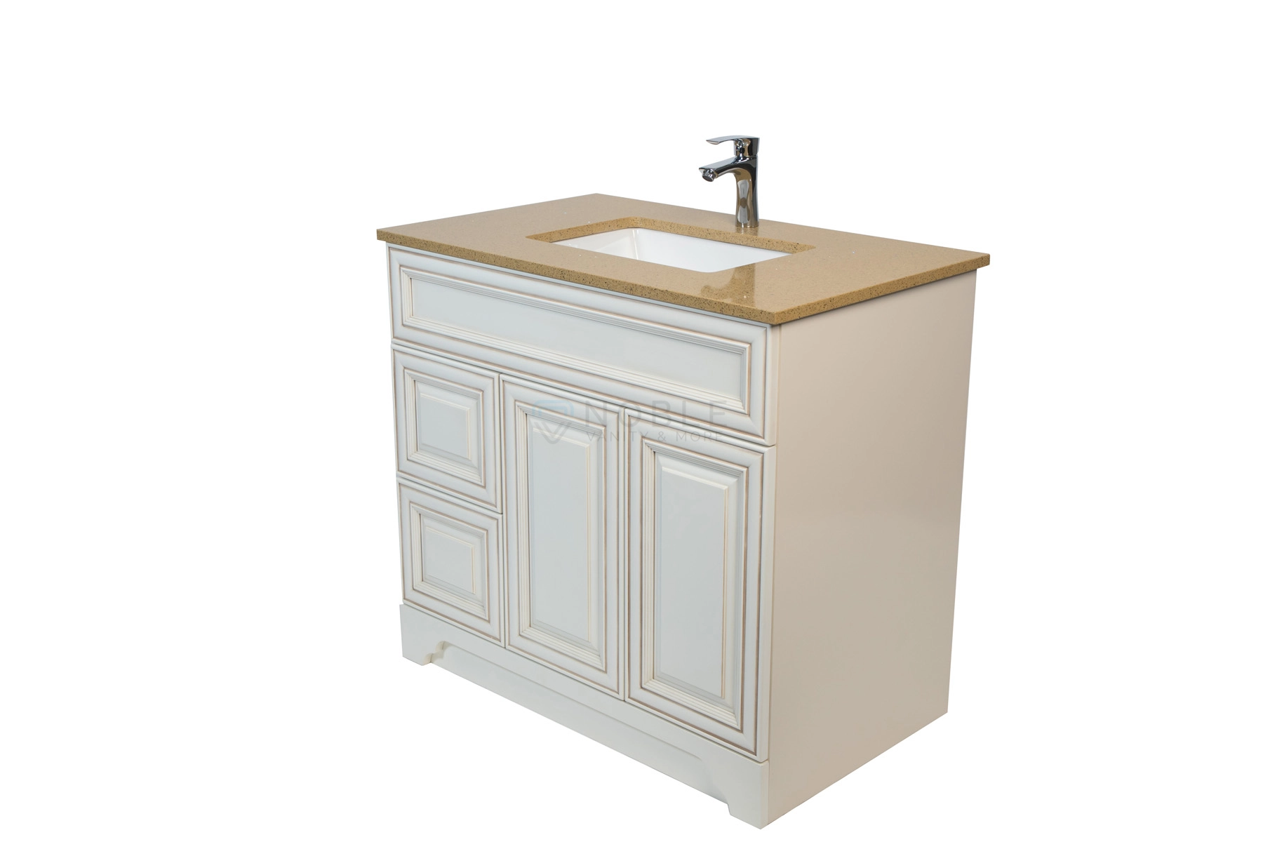 Queen Antique White 36-Inch Vanity with Drawer at Noble Vanity Mississauge103